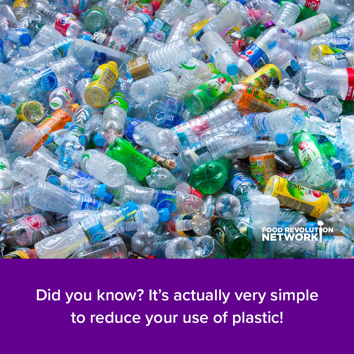 Did you know? It's actually very simple to reduce your use of plastic!